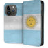 Argentina Flag Distressed iPhone 15 Pro Folio Case